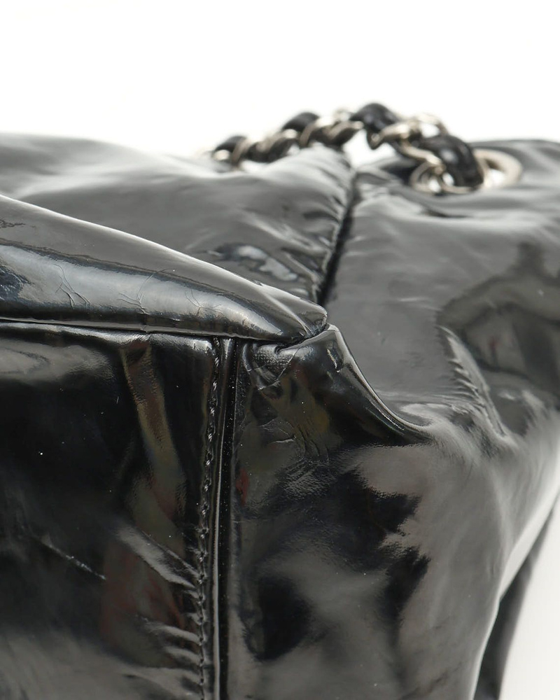 Chanel CC Accordion Patent Flap Bag