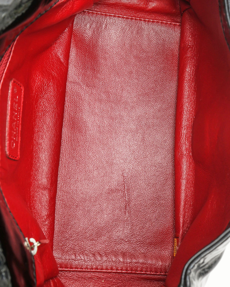 Chanel CC Accordion Patent Flap Bag