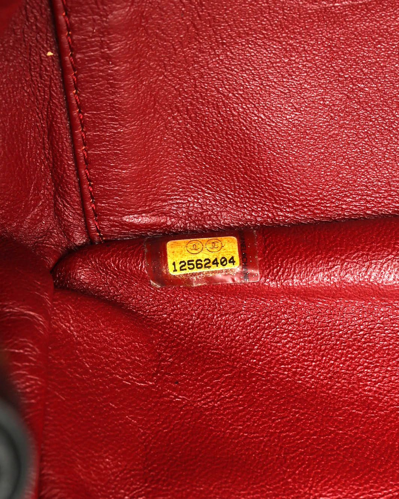 Chanel CC Accordion Patent Flap Bag