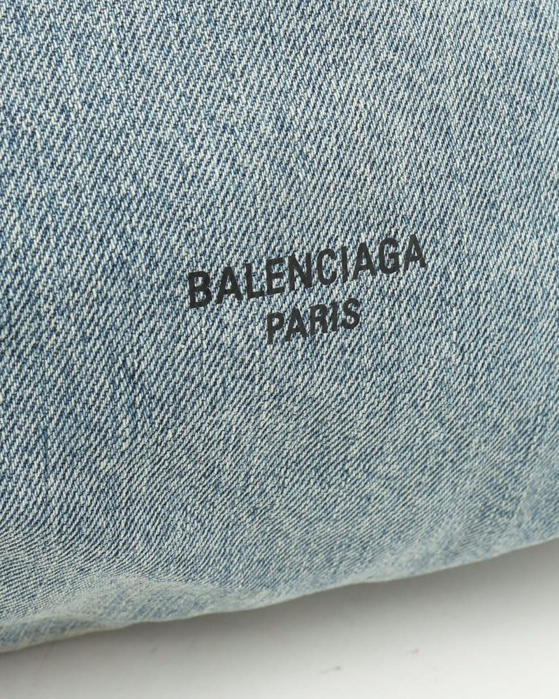 Balenciaga Small Denim Crush Tote Bag