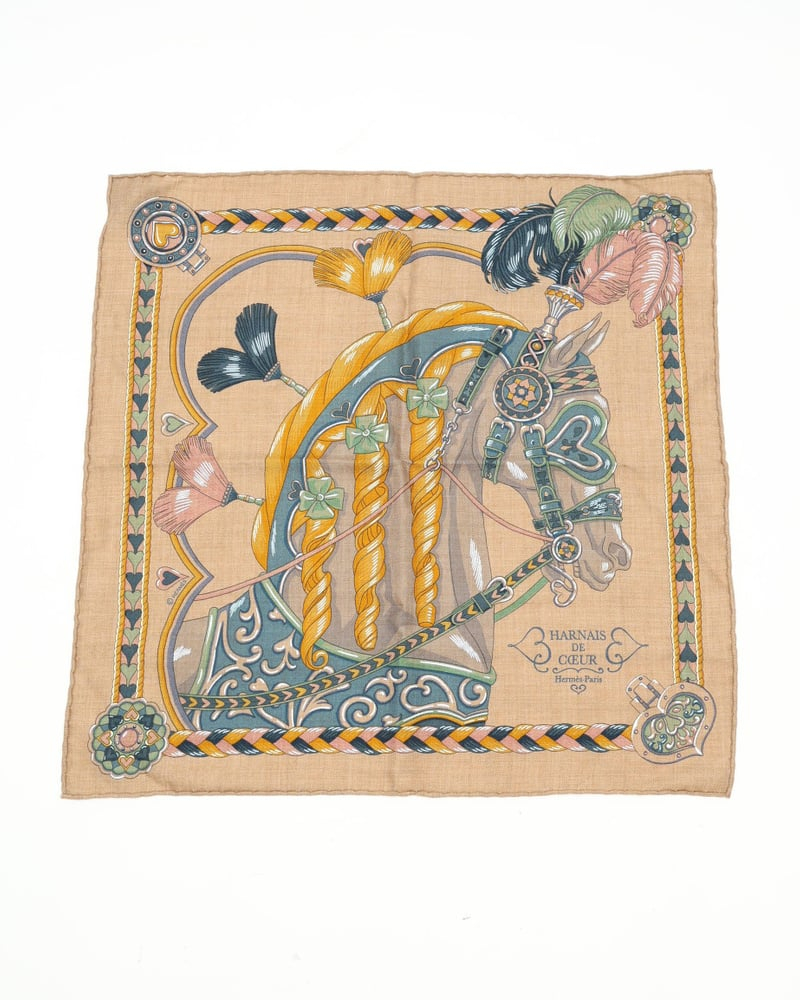 Hermès Carré 45 Cashmere Silk Scarf