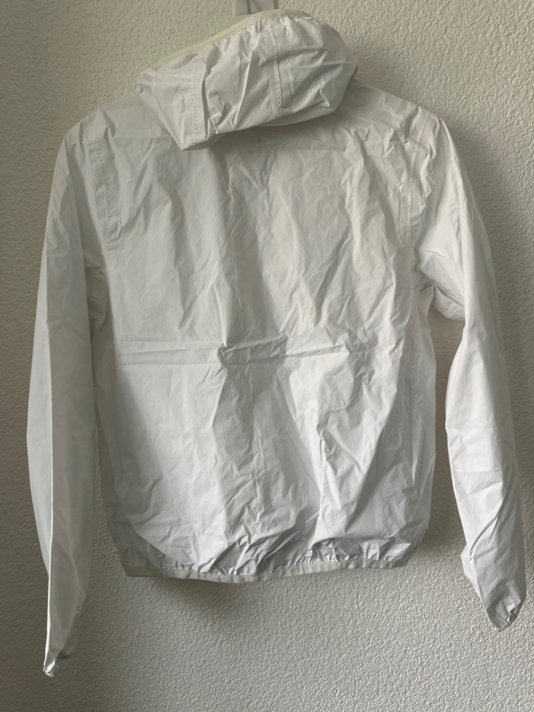K-Way White rain jacket