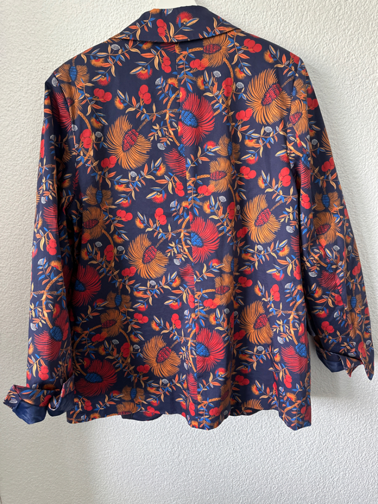 La Fée Maraboutée Flowery fine cotton blazer