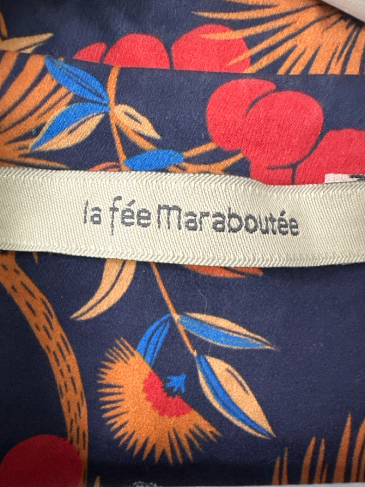 La Fée Maraboutée Flowery fine cotton blazer