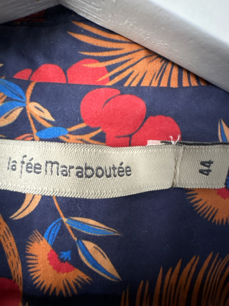 La Fée Maraboutée Flowery fine cotton blazer