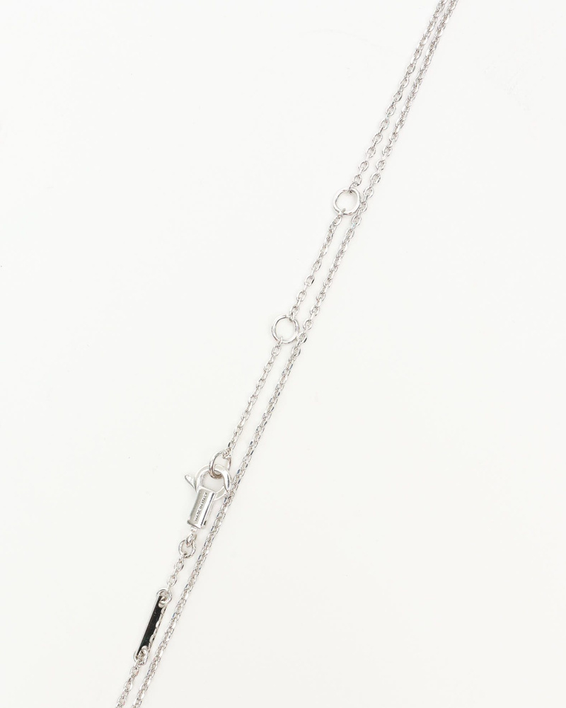 Celine Céline Logo Rhinestone Necklace