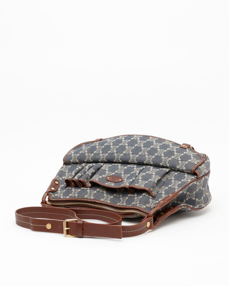 Celine Céline Triomphe Denim Bag