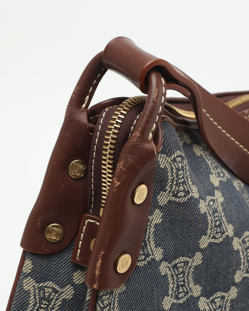 Celine Céline Triomphe Denim Bag