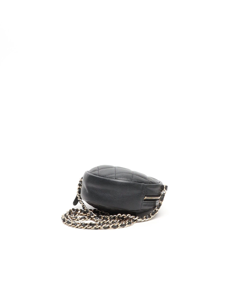 Chanel CC Caviar Round Chain Bag