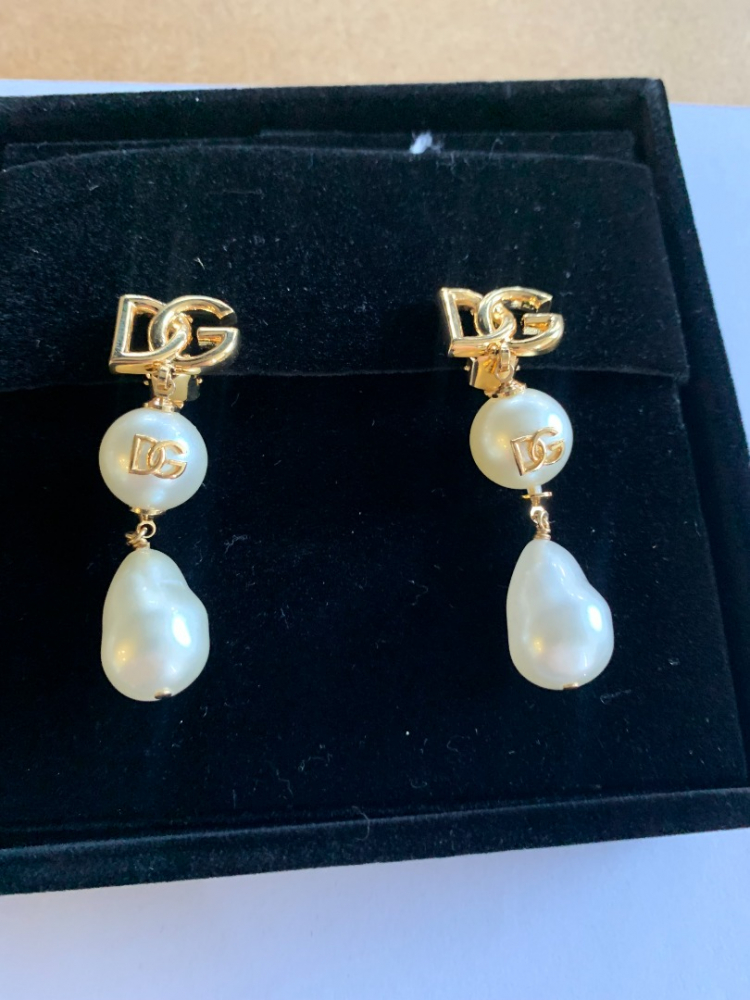 Dolce&Gabbana olce&Gabbana - Women's 'Logo Drop' Earrings