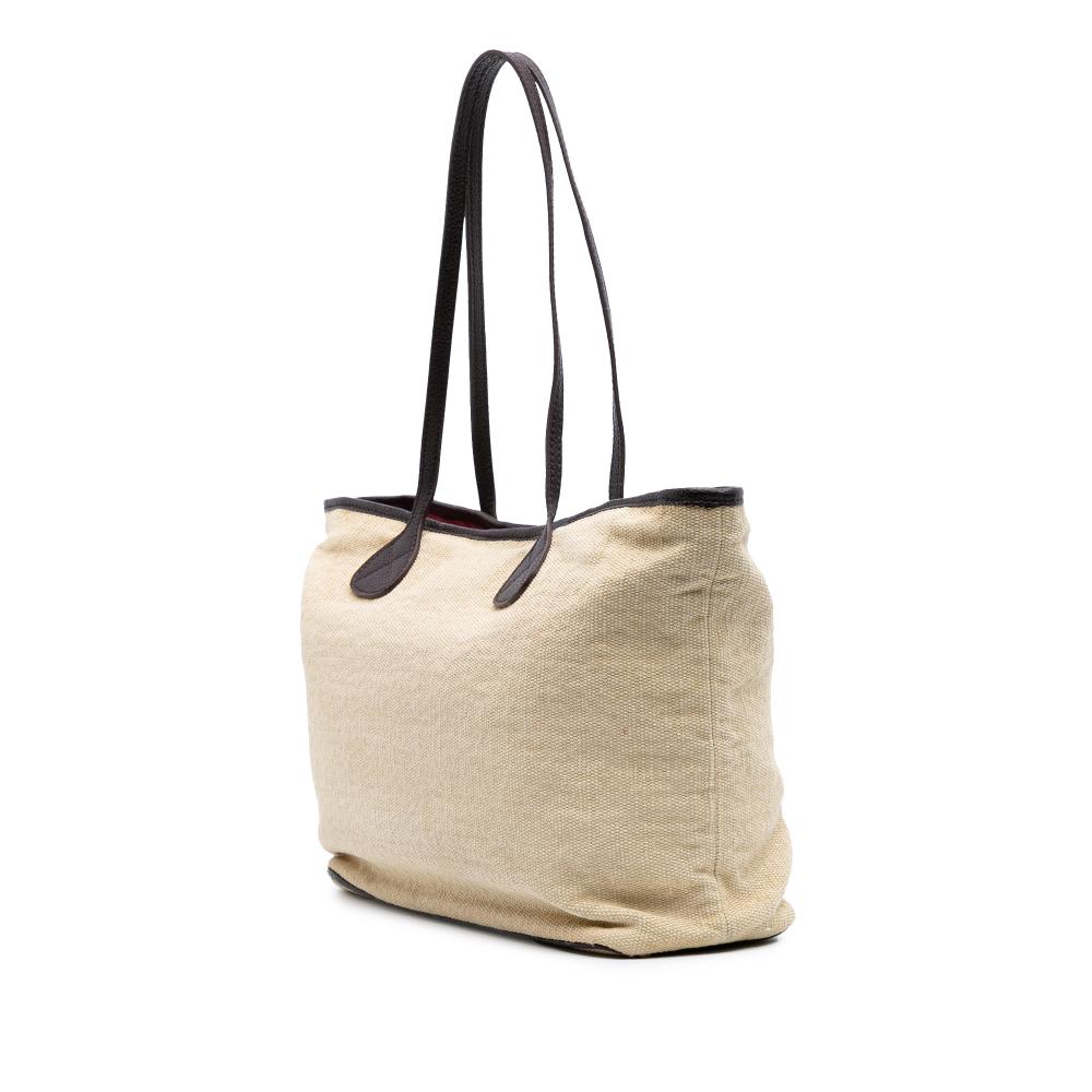Celine B Celine Brown Light Beige Raffia Natural Material Tote Romania