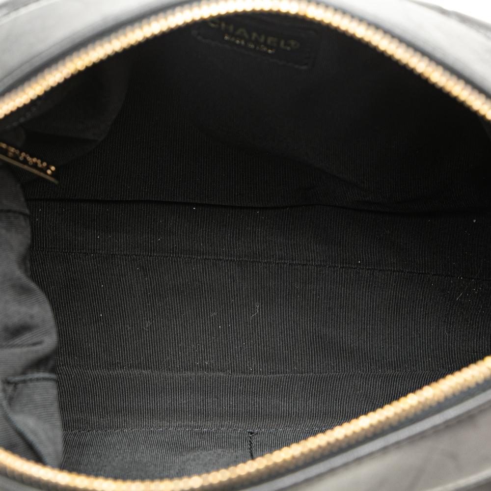 Chanel B Chanel Black Lambskin Leather Leather CC Choco Bar Lambskin Shoulder Bag Italy