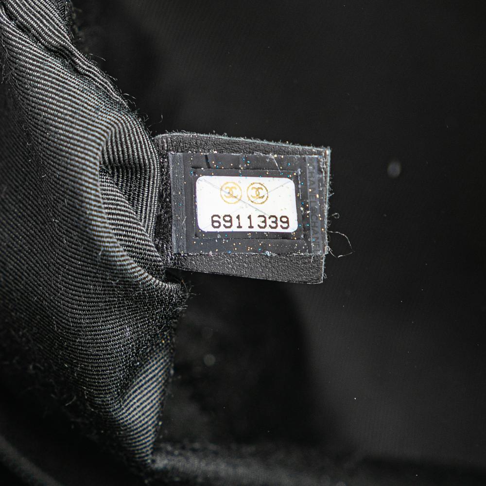 Chanel B Chanel Black Lambskin Leather Leather CC Choco Bar Lambskin Shoulder Bag Italy