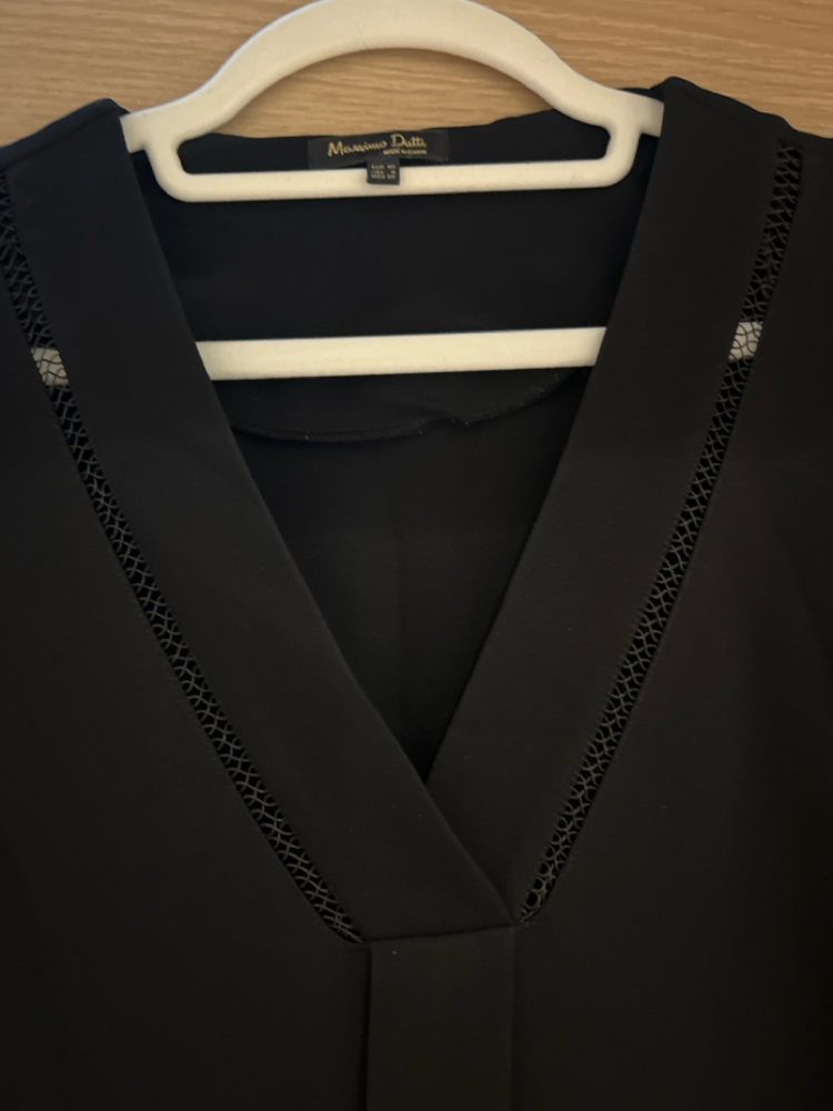 Massimo Dutti Schwarzes Kleid