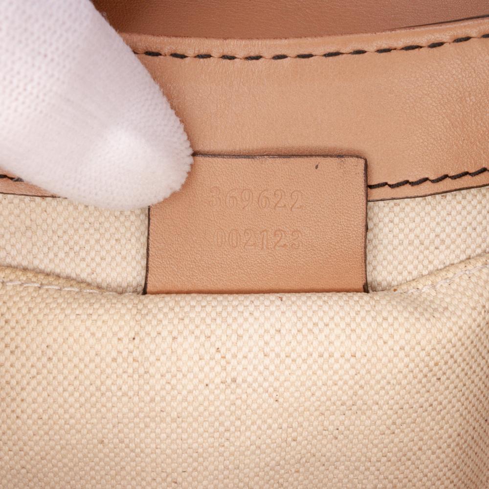 Gucci B Gucci Brown Calf Leather Mini Guccissima Emily Crossbody Italy