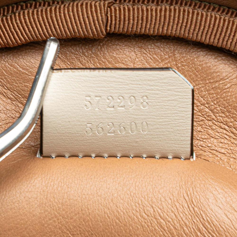 Gucci B Gucci White Calf Leather skin Trapuntata Zumi Convertible Bag Italy