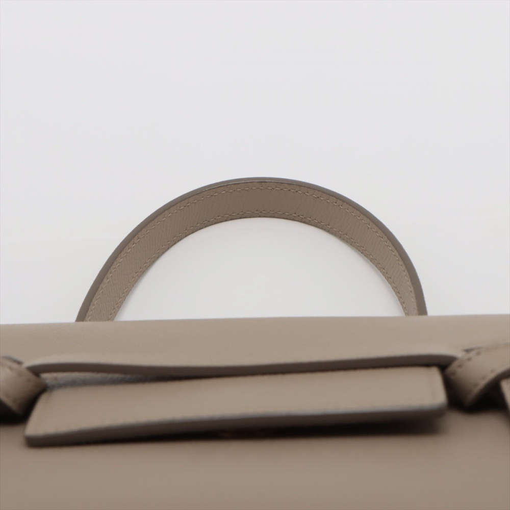 Celine Belt Bag Nano Grained Calfskin Leather 3-Ways Tote Bag Beige