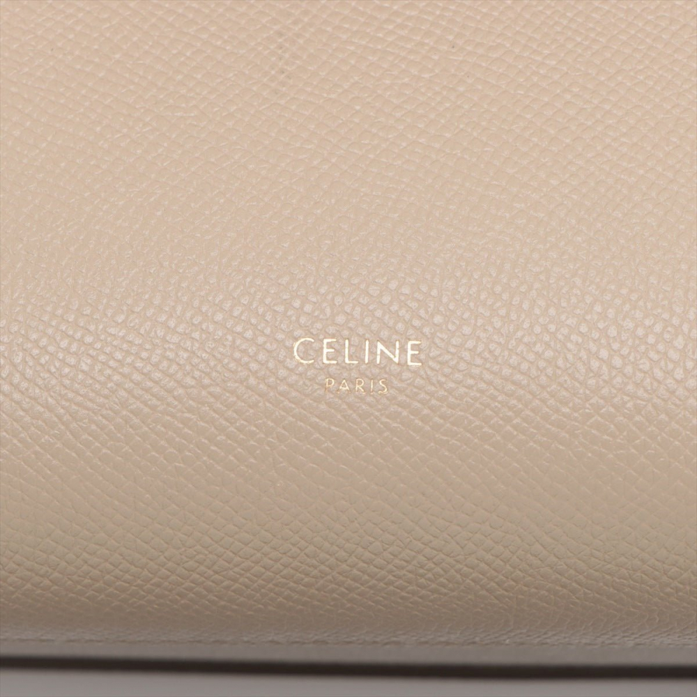 Celine Belt Bag Nano Grained Calfskin Leather 3-Ways Tote Bag Beige
