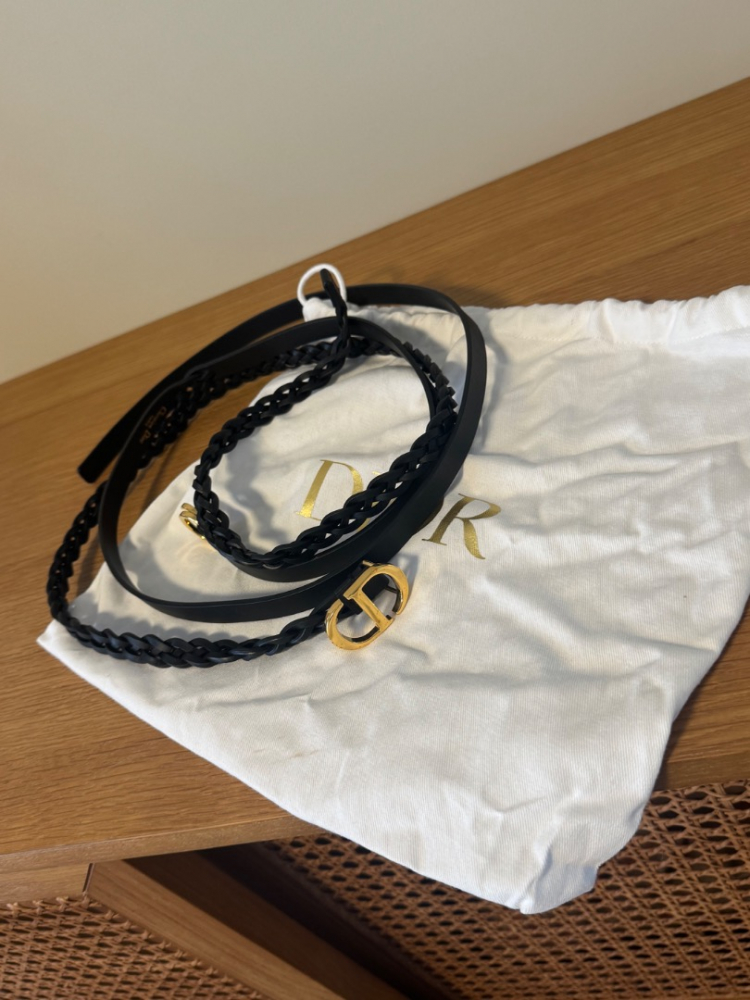 Christian Dior Ceinture à double tissage