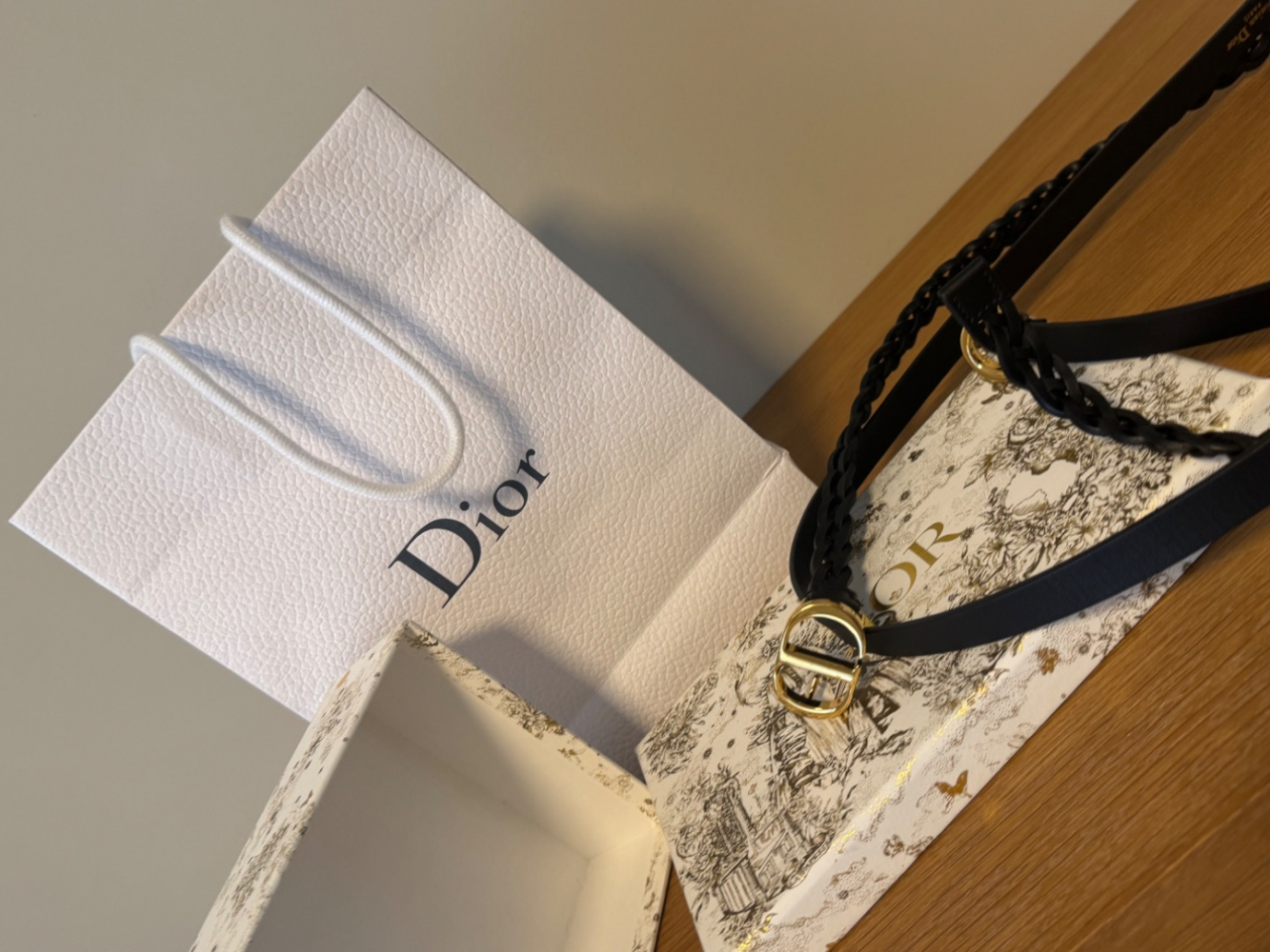 Christian Dior Ceinture à double tissage