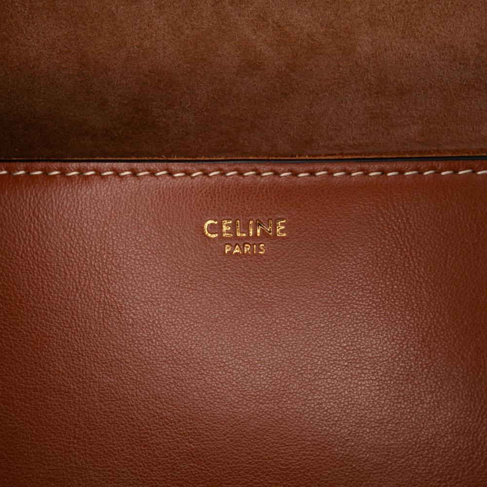 Celine B Celine Brown Calf Leather Teen Smooth skin Soft 16 Crossbody Italy