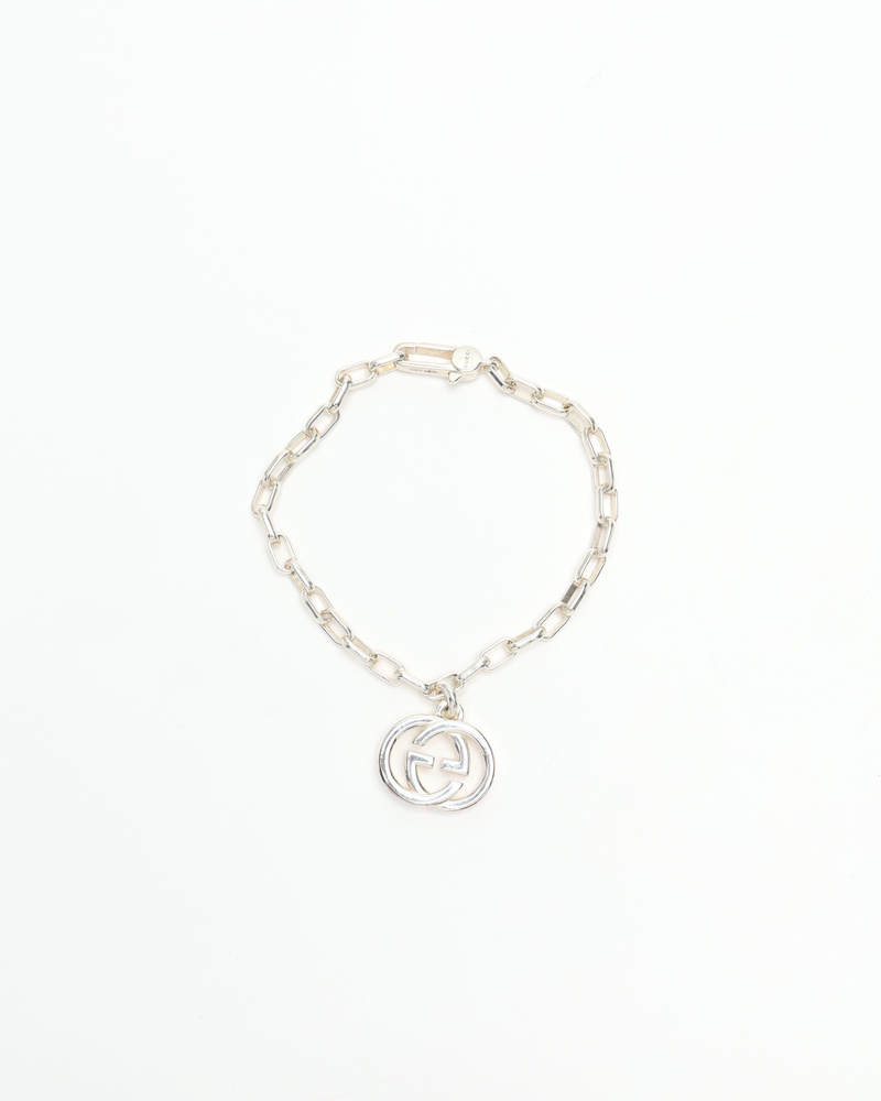 Gucci Logo Silver Bracelet