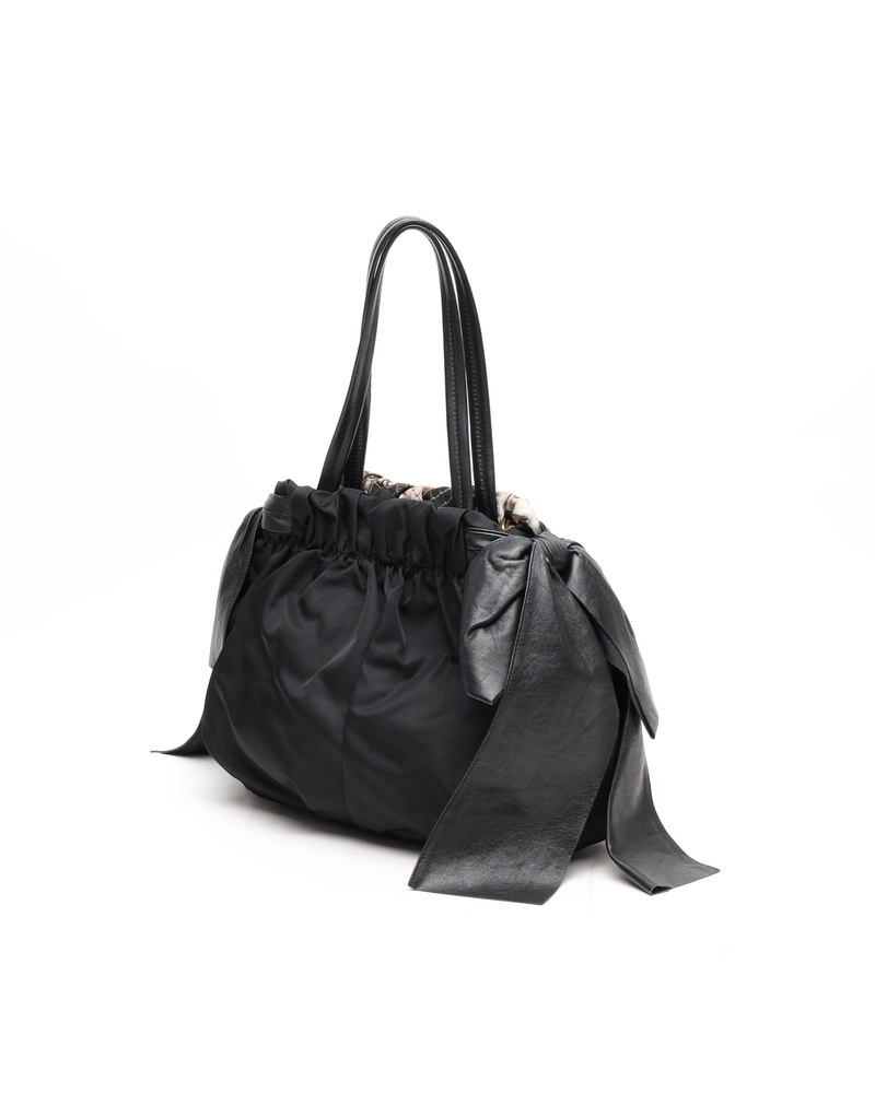 Prada Tessuto Python Print Bag