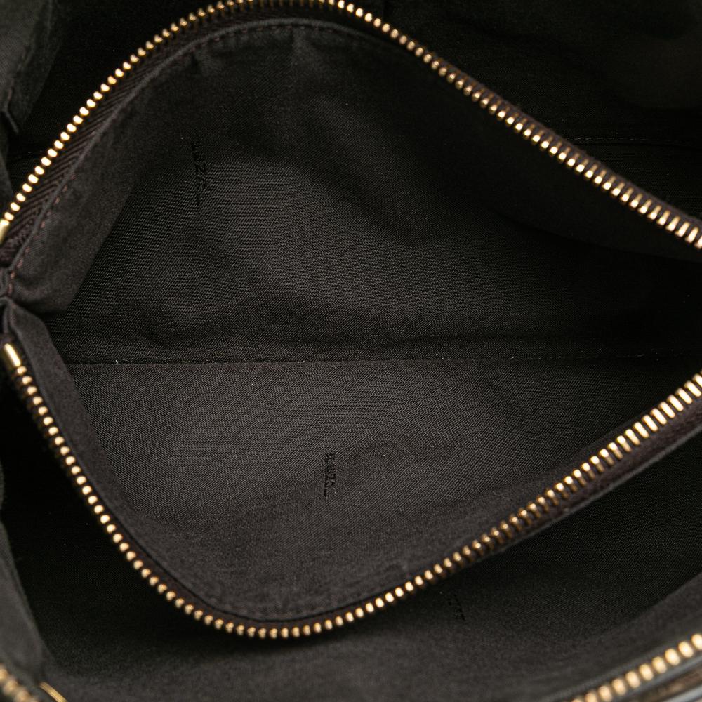 Fendi B Fendi Brown Beige Calf Leather Medium By The Way Satchel Italy