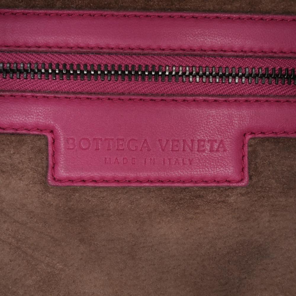 Bottega Veneta B Bottega Veneta Pink Dark Pink Nappa Leather Leather Nappa Intrecciato Montaigne Shoulder Bag Italy