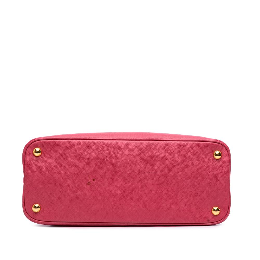 Prada B Prada Pink Saffiano Leather Medium Lux Promenade Satchel Italy