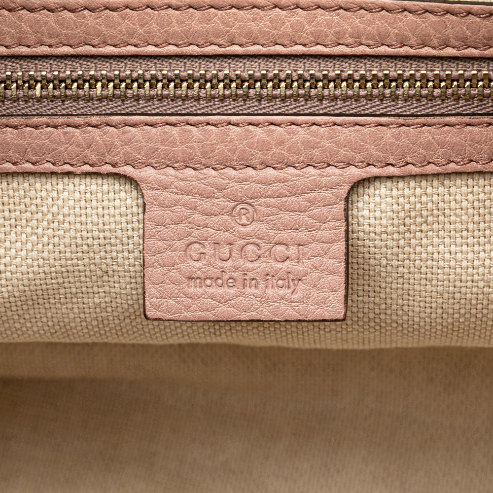 Gucci Soho Leather Shoulder Bag Pink