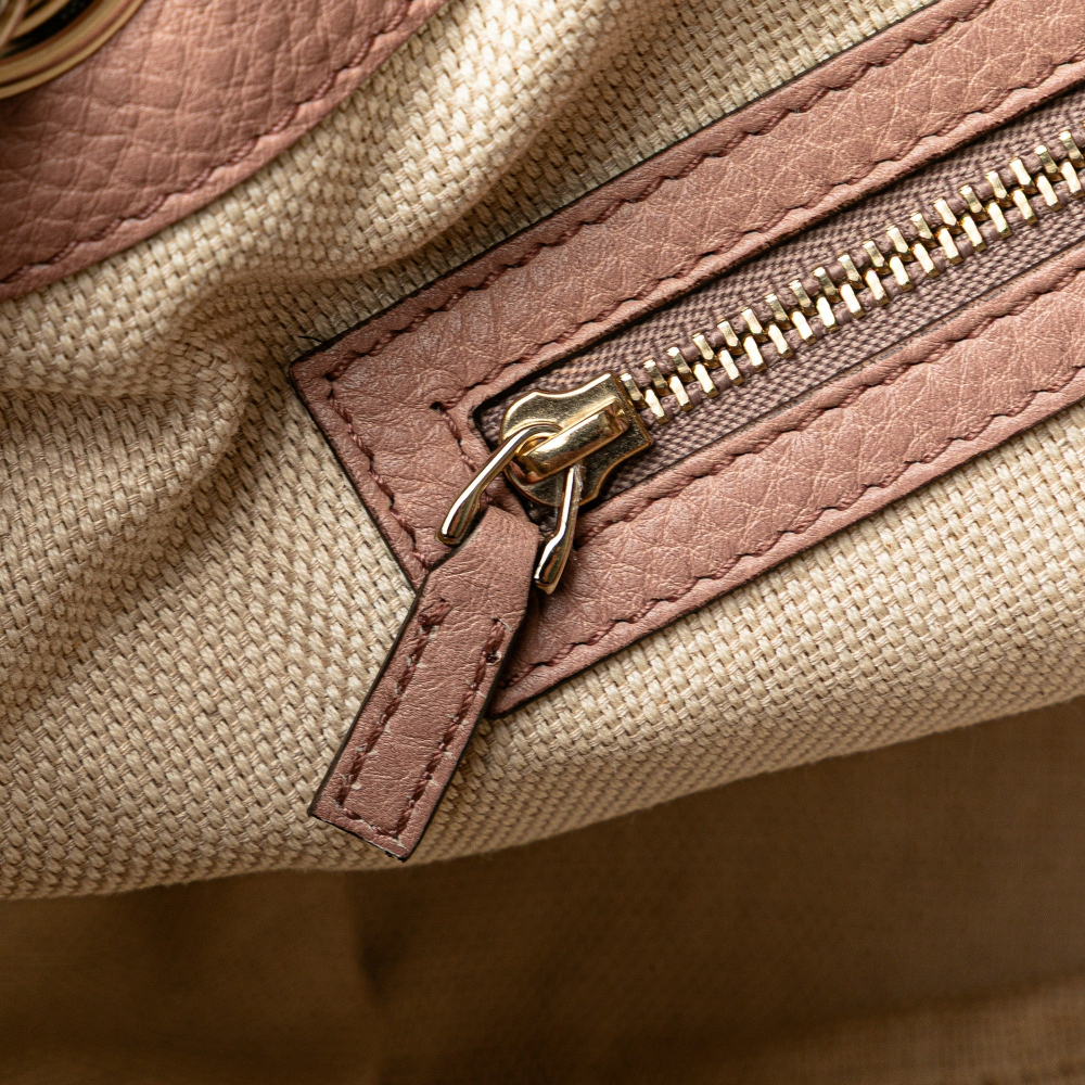 Gucci Soho Leather Shoulder Bag Pink