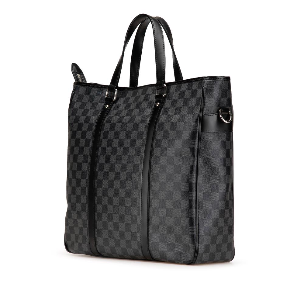 Louis Vuitton B Louis Vuitton Black Damier Canvas Canvas Damier Graphite Tadao PM France