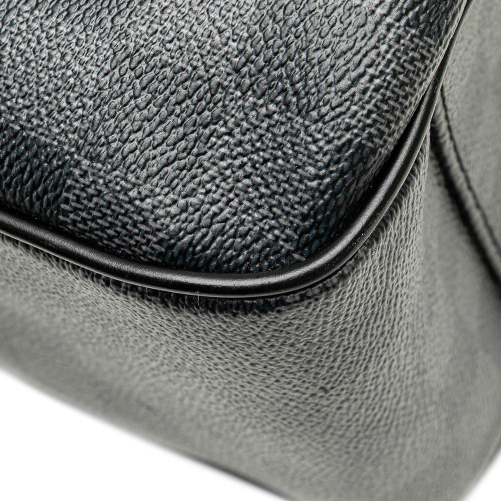 Louis Vuitton B Louis Vuitton Black Damier Canvas Canvas Damier Graphite Tadao PM France