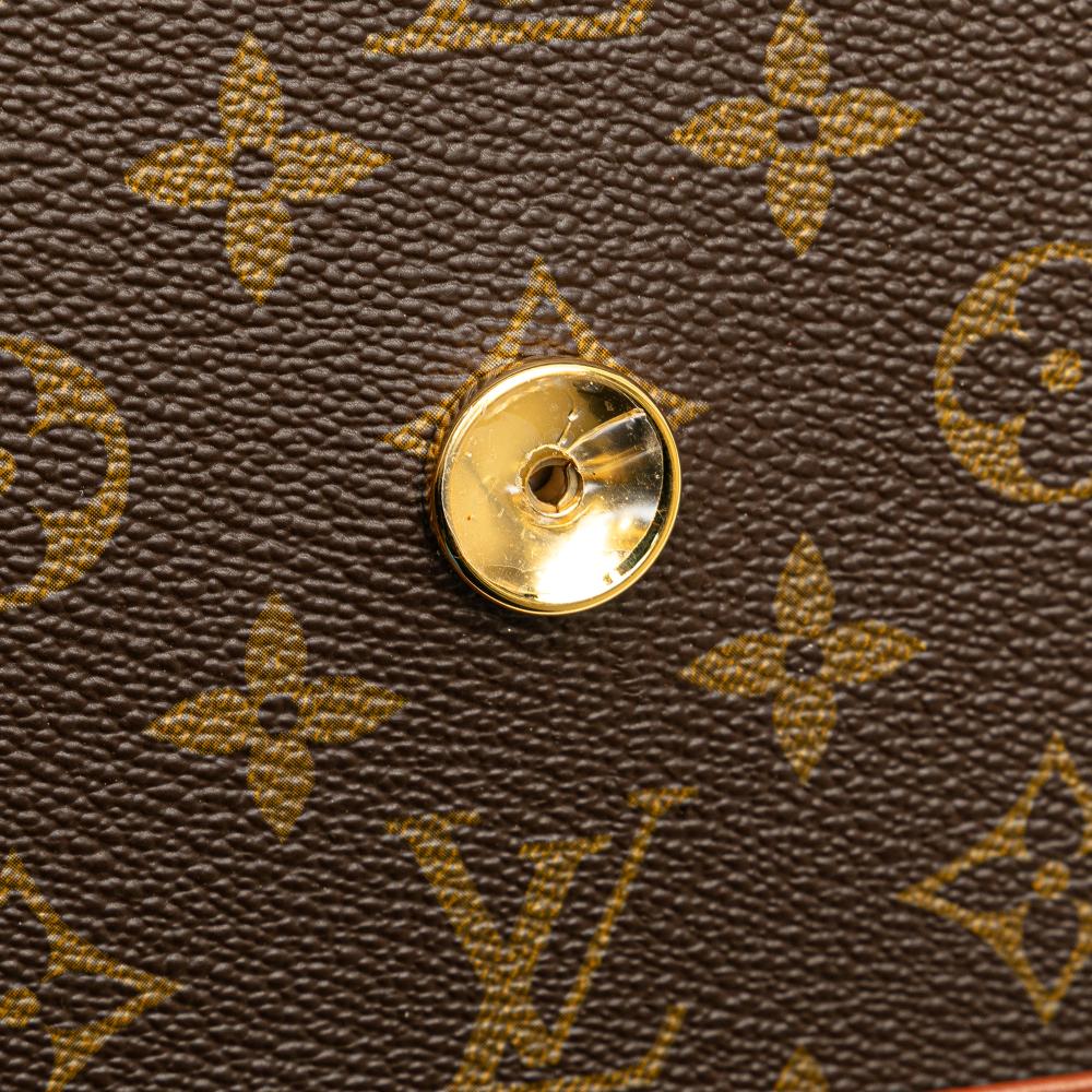Louis Vuitton B Louis Vuitton Brown Monogram Canvas Canvas Monogram Pochette Dame PM France