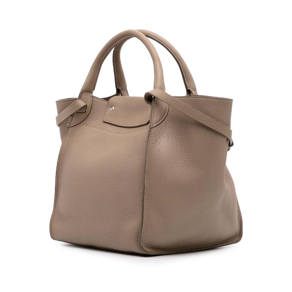 Celine B Celine Brown Light Brown Calf Leather Small Grained skin Big Bag Italy