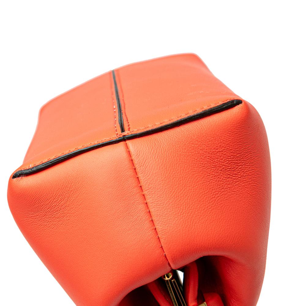 Fendi AB Fendi Orange Nappa Leather Leather Small Nappa Fendi First Crossbody Italy