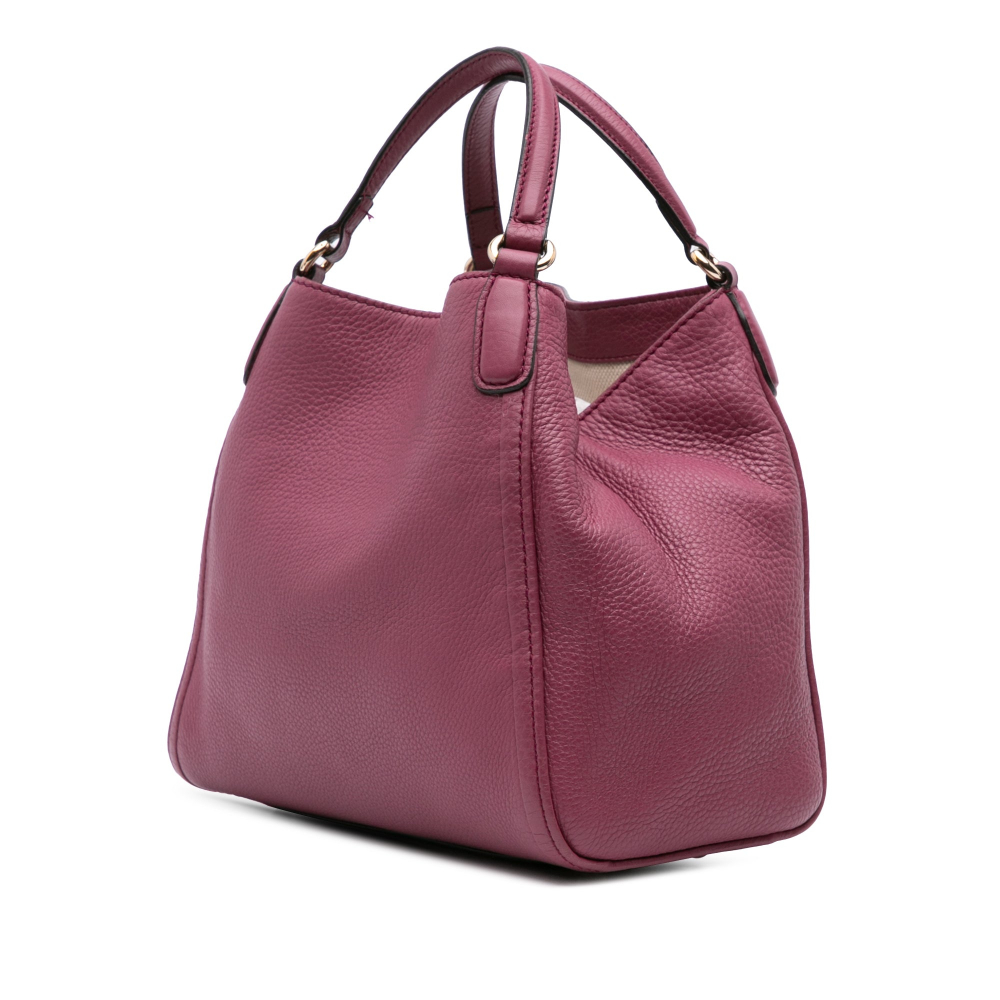 Gucci Soho Small Leather Hobo Shoulder Bag Pink