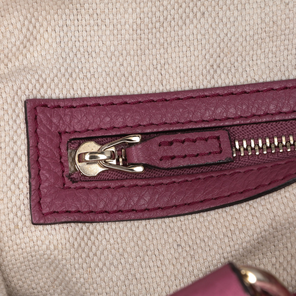 Gucci Soho Small Leather Hobo Shoulder Bag Pink