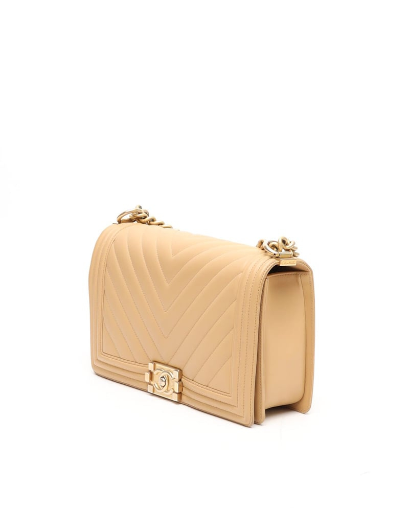Chanel Large Chevron Boy Bag