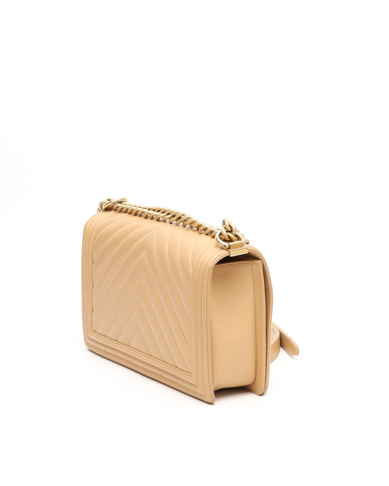 Chanel Large Chevron Boy Bag