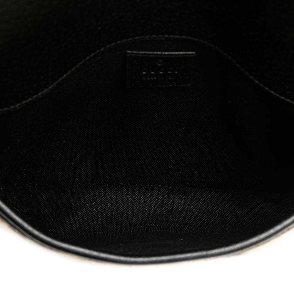 Gucci AB Gucci Brown Beige Wool Fabric GG Slim Belt Bag Italy