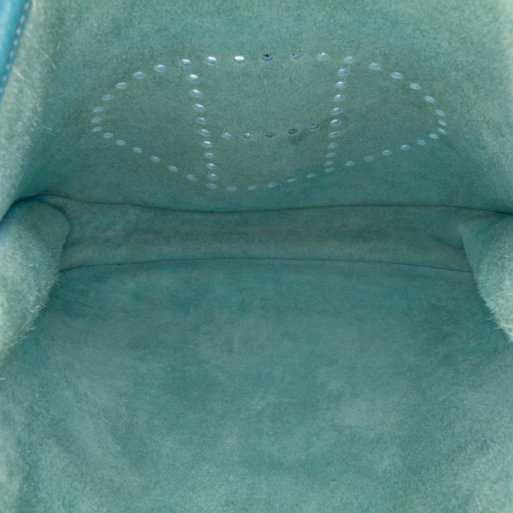 Hermès B Hermès Blue Denim Calf Leather Clemence Evelyne III 29 France