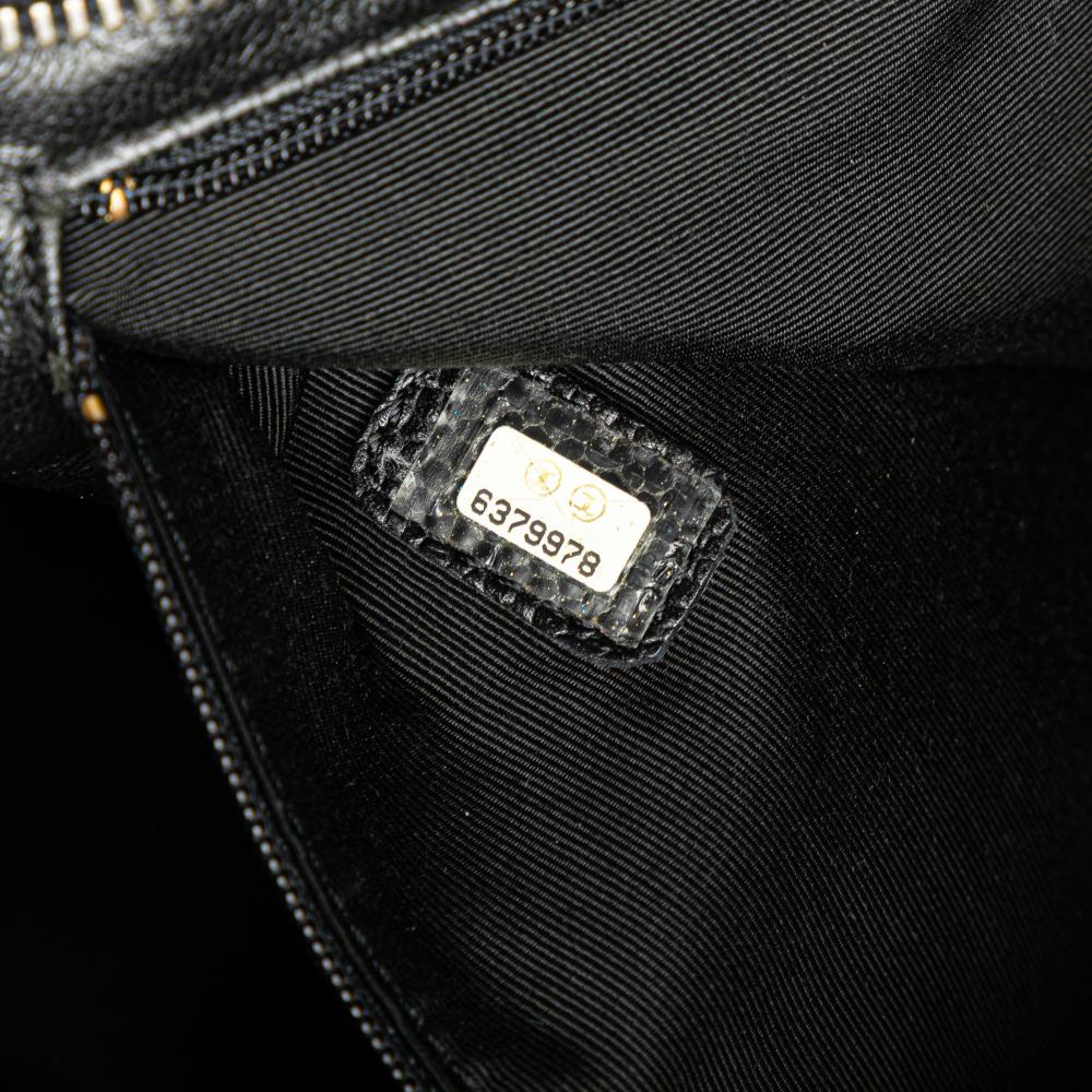 Chanel B Chanel Black Caviar Leather Leather Caviar Medallion Tote Italy