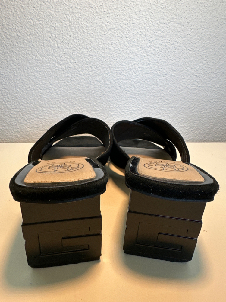 Guess Sandales noires à logo