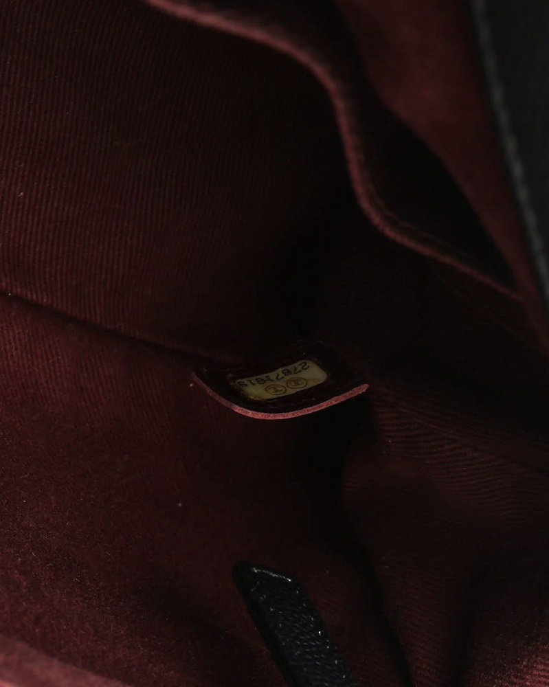 Chanel Medium Caviar Chevron Coco Top Handle Bag