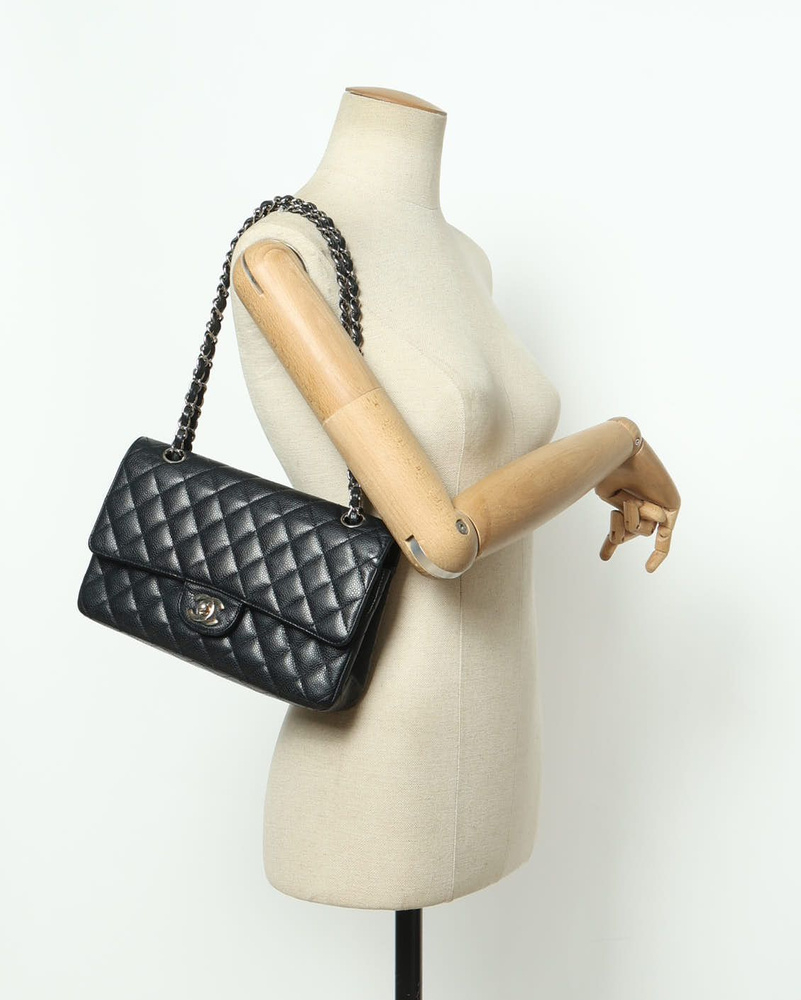 Chanel Classic Caviar Medium Double Flap Bag