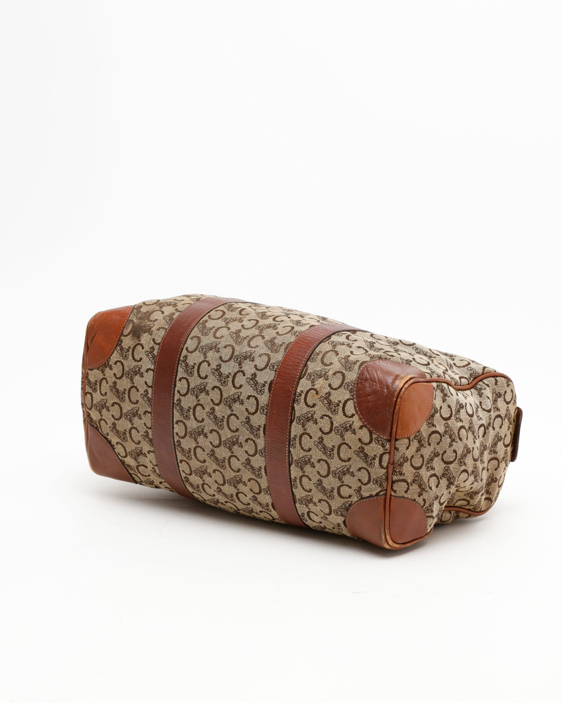 Celine Céline C Horse Carriage Macadam Boston Bag