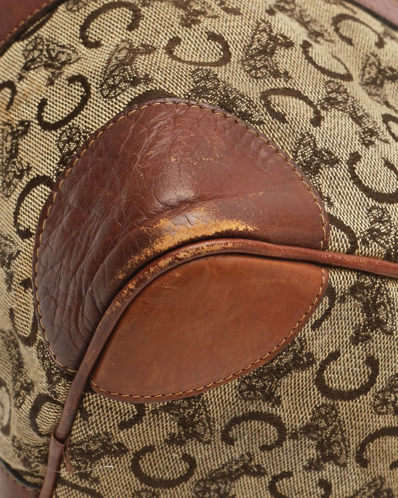 Celine Céline C Horse Carriage Macadam Boston Bag