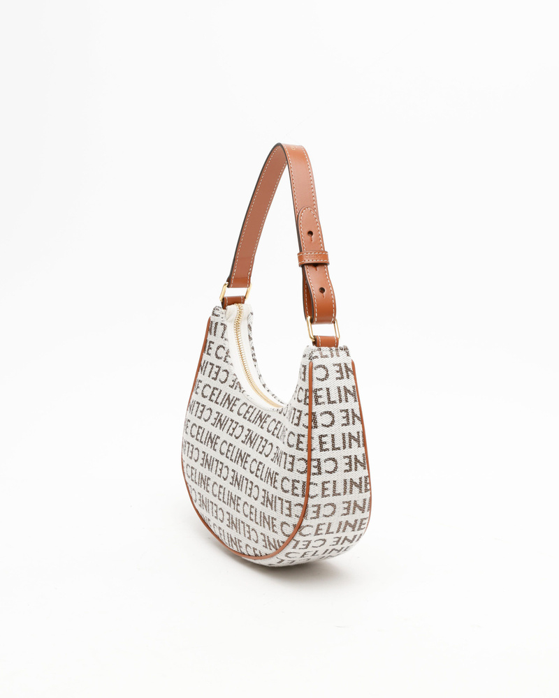 Celine Céline Ava Canvas Shoulder Bag